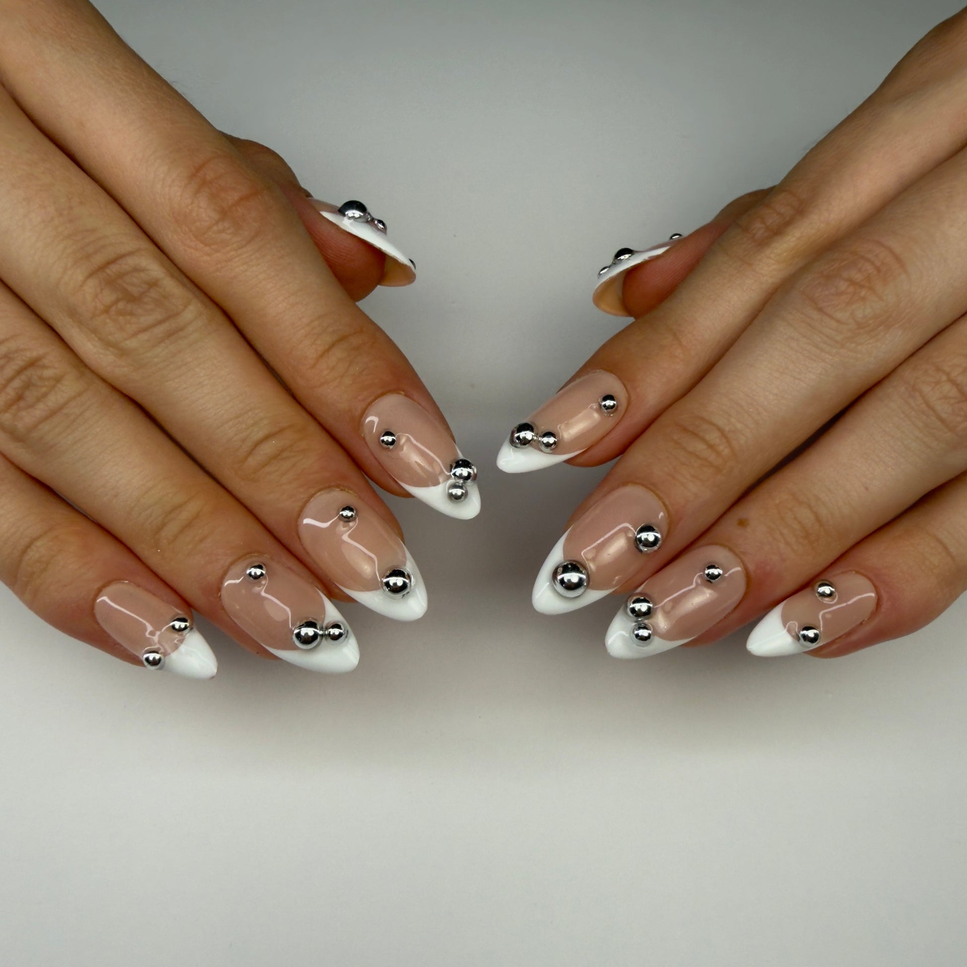 French Silver beads
