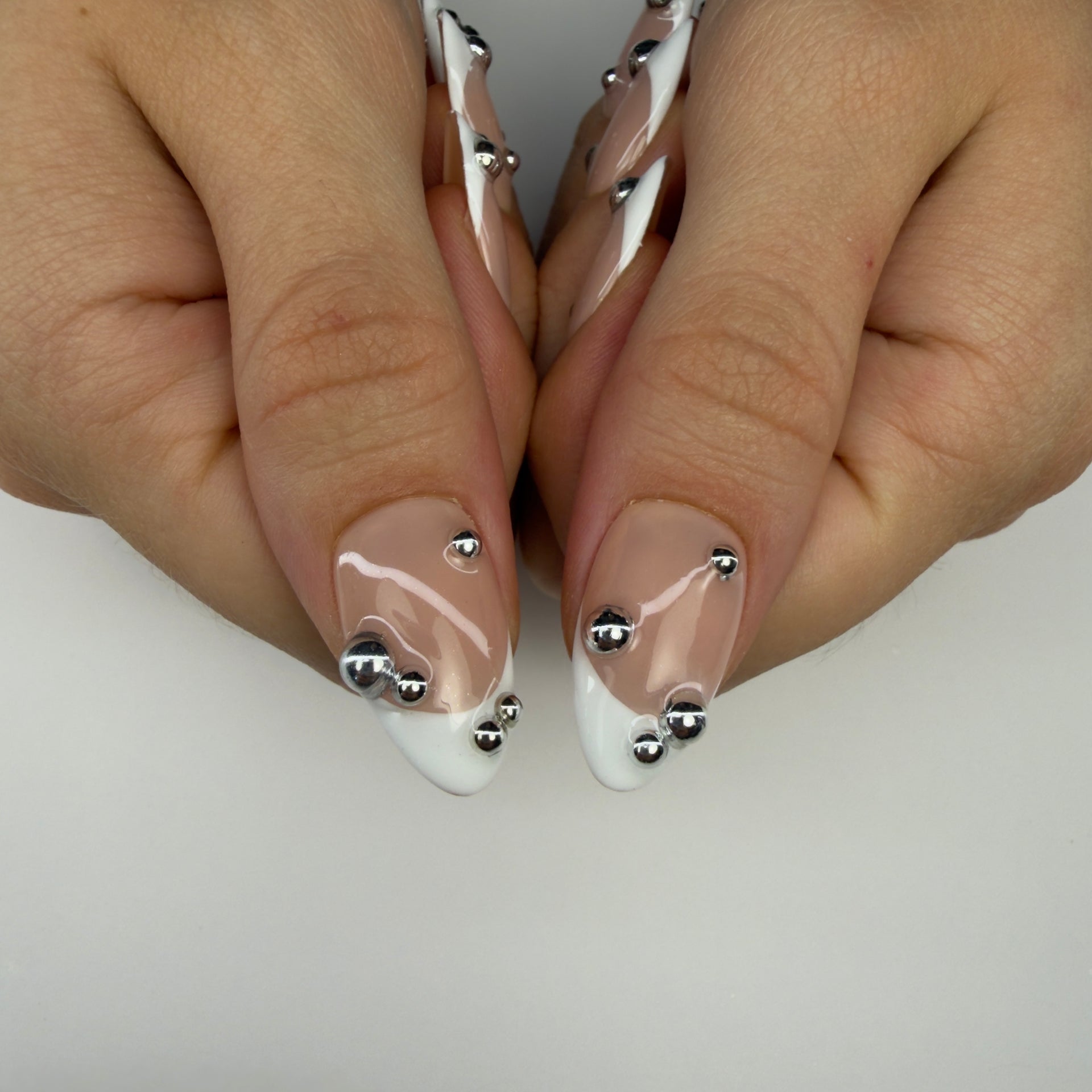 French Silver beads