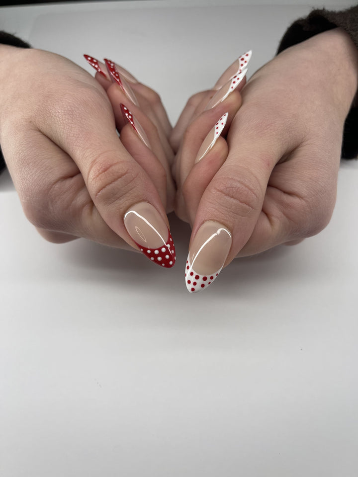 French Polka red Shaunails