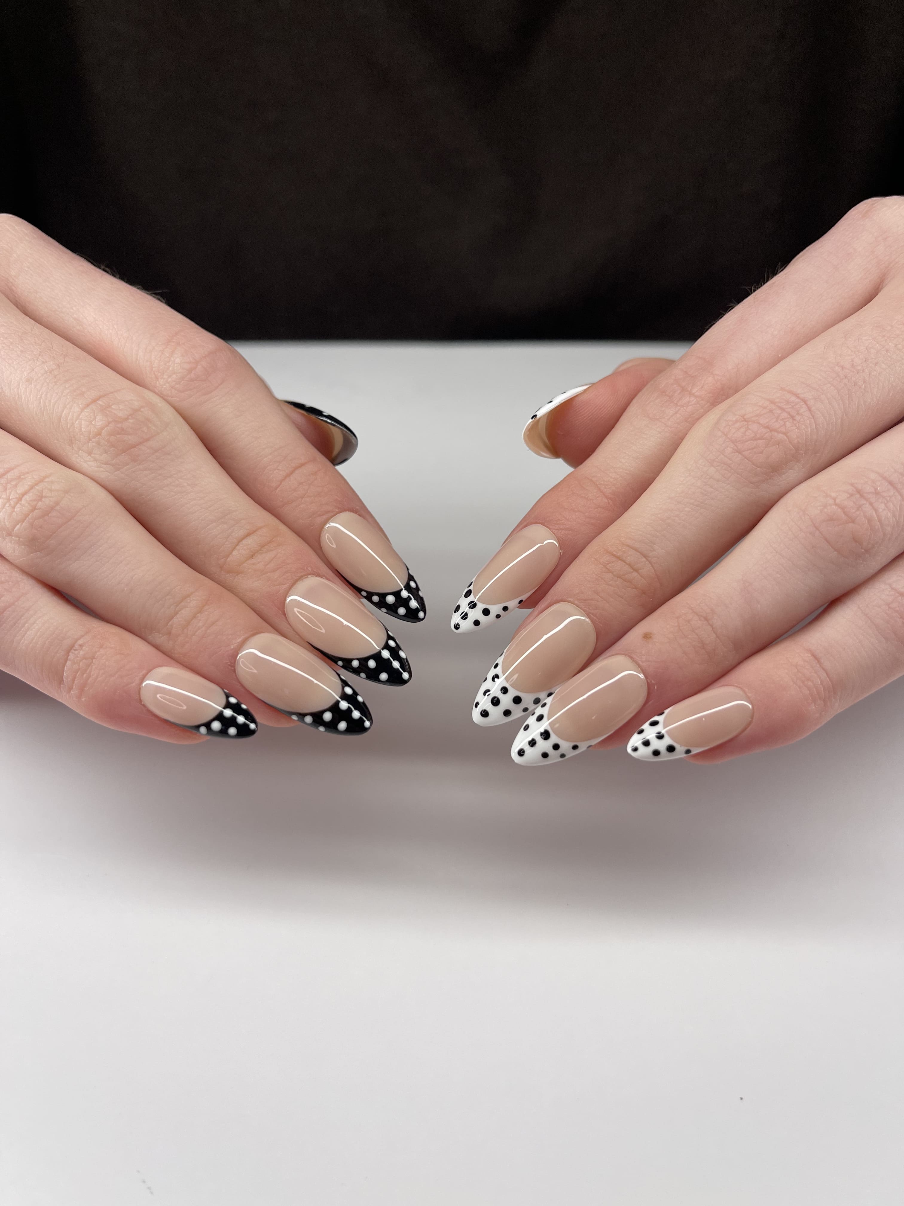 French Polka black Shaunails