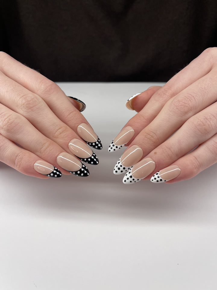 French Polka black Shaunails